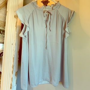 Loft silk gray tank